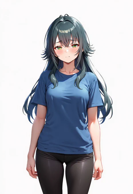 V4勢なのでアレなんですけど、シード値固定でこんな感じでキャラプロンプト2にnegative spaceだけ入れると、腰の位置変わらず胴だけ小さくなる感じしますね。 手間ですが;;