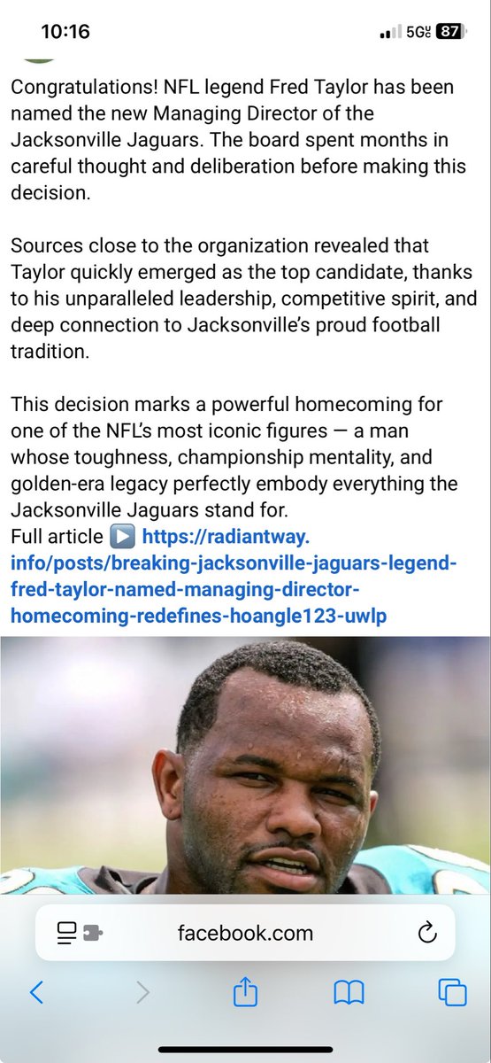 Fred Taylor tweet media