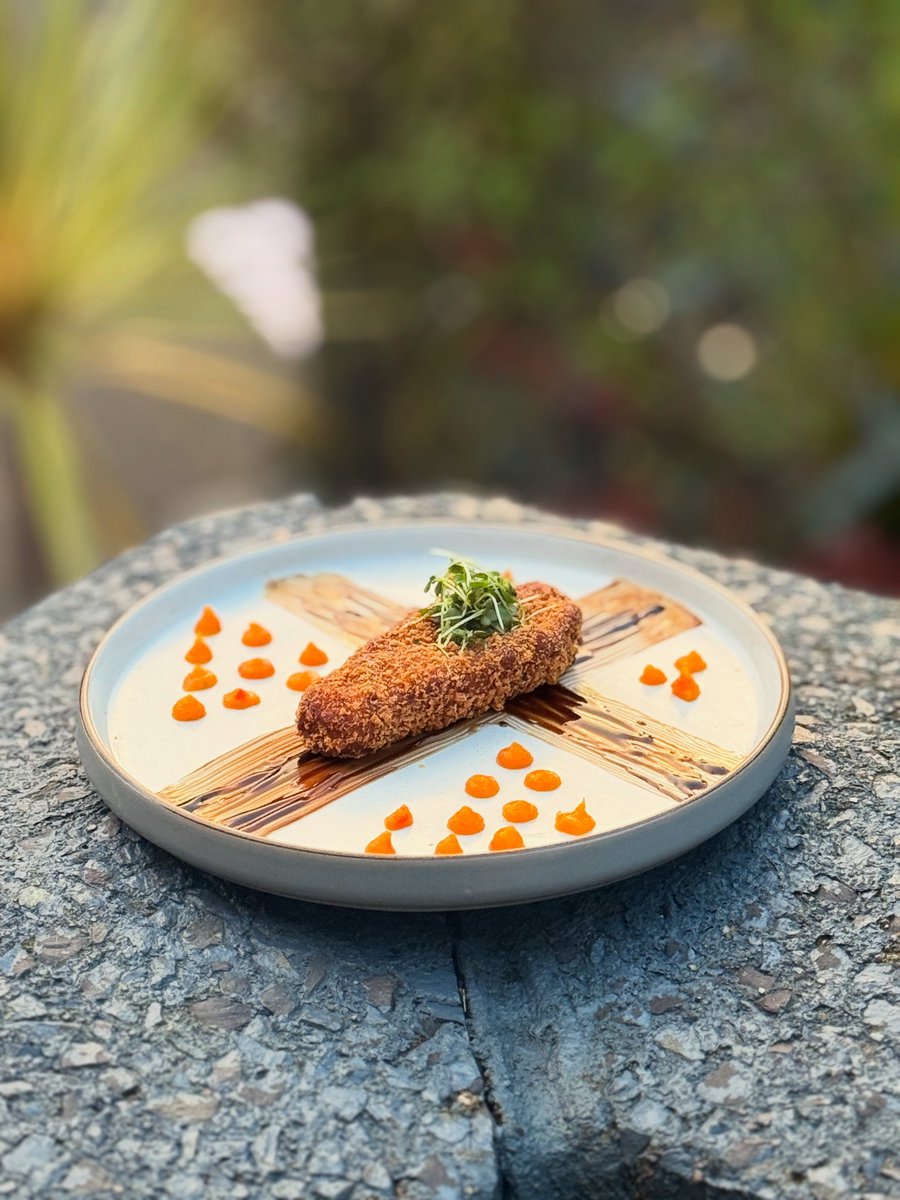 Halloween Specials? 👀 🎃 Try our Coffin Croquette this weekend… a Goat’s Cheese &amp; Sweet Potato Croquette served with Charcoal Aioli and Pumpkin Purée. 👻 Only at No. 3 Wine Bar &amp; Restaurant. Open all Bank Holiday Weekend including Monday 🖤 #LouthChat #No3Collon #Halloween