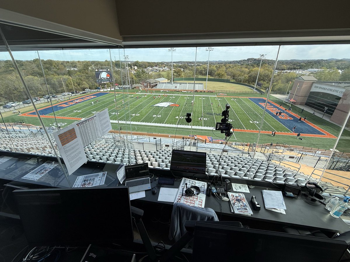 Back at home after 35 days away for <a href="/cnfootball/">Carson-Newman Football</a>’s homecoming

Join <a href="/DavidNeeds/">David Needs</a>, <a href="/Andrew_Rogers35/">Andrew Rogers</a>, <a href="/LeanndaCavalier/">Leannda Cavalier</a>, <a href="/rheannadecrow/">Rheanna DeCrow</a> and <a href="/mattmscalzo/">Matt Scalzo</a> for a 3 PM kick on the ESN v. Wise

📻 <a href="/Joy620WRJZ/">Joy620</a> 
📺 <a href="/FloCollegeFB/">FloCollege | Football</a> 
📱cneagles.com/live
👀 booth cam youtube.com/live/3VYVcBX00…