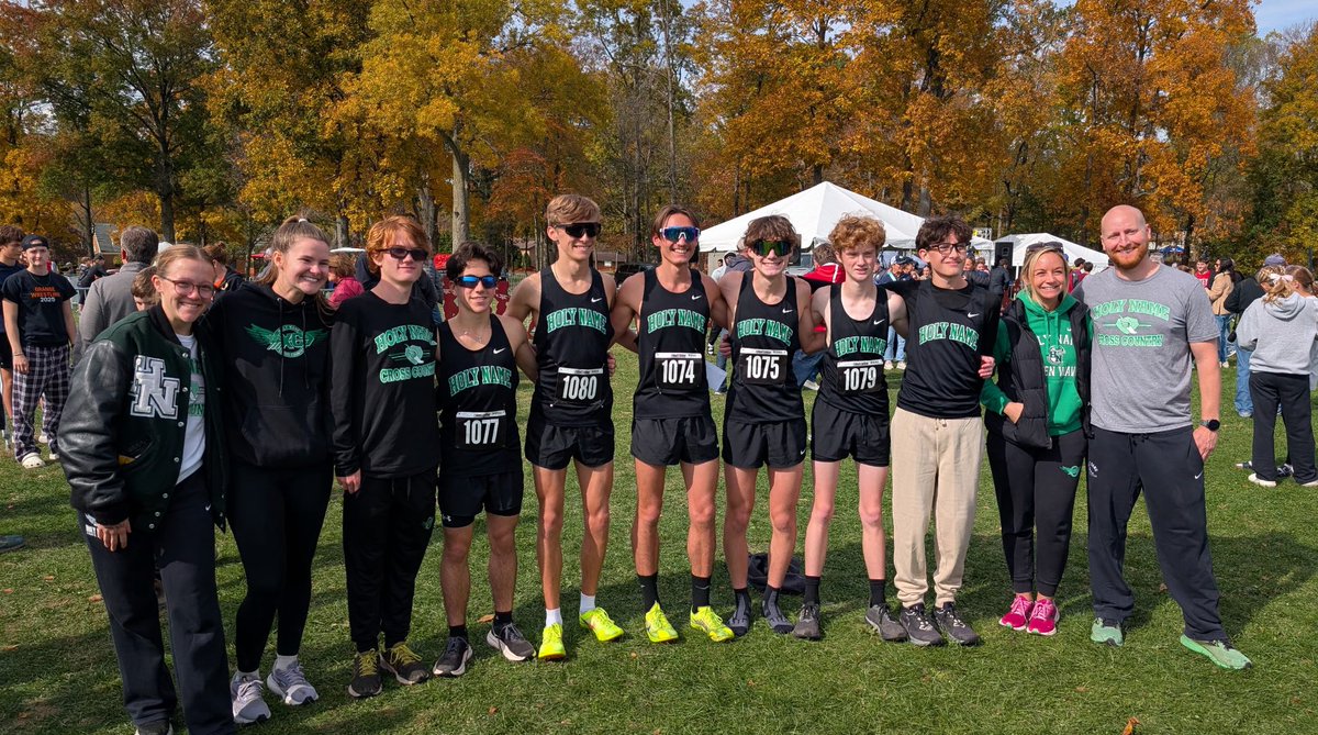 State Bound! Congratulations to our boys cross country team qualifying for the OHSAA State meet! Namer Nation is so proud of you! Let’s go Green Wave! #NamerPride #AllHail <a href="/HNGreenwave/">Holy Name High School</a> <a href="/HNTrack2017/">HN XC and Track</a>