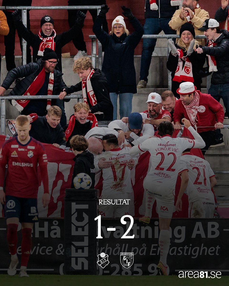 dif_degerfors's tweet image. JAAAAAAAAAAAAAAAAAAAAAAAAAAA! Tre underbara poäng med hem till Bruket! ❤️🤍 #degerforsif
