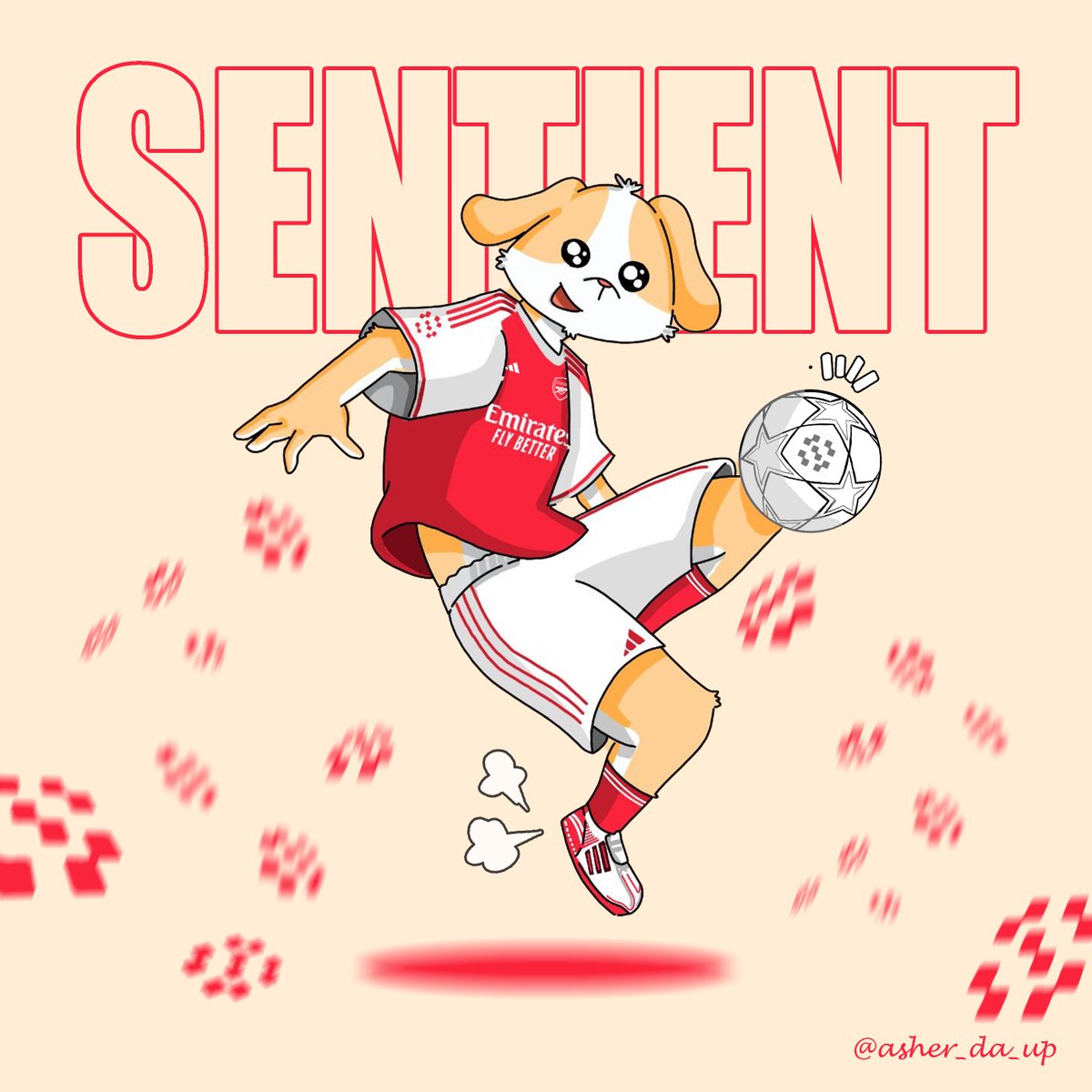 After watching Arsenal crush Atlético 4–0 ,
I couldn’t help turning that feeling into art.
Dobby in the Gunners jersey just felt right 
but I still can’t decide 
what number my boy would wear for Arsenal ?  ⚽❤️ 

Discord : Asher_da_up

<a href="/SentientAGI/">Sentient</a> <a href="/hieu06730313/">hieunguyen./ .IP</a>
<a href="/shad_haq_/">Shad Haq</a>