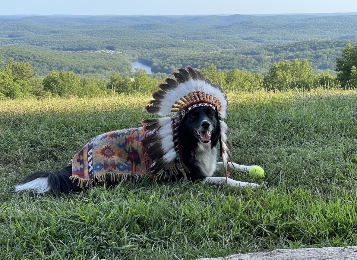 Angry DockDog (@angrydockdog) on Twitter photo White Foot Thunder Tail
No offense to my American Indian friends. Our property used to be home to the Niangua Indians. Our branch of the Lake of the Ozarks is the Little Niangua. Oreo often feels in sync with nature. Hence, the Indian name. White Foot Thunder Tail
No offense to my American Indian friends. Our property used to be home to the Niangua Indians. Our branch of the Lake of the Ozarks is the Little Niangua. Oreo often feels in sync with nature. Hence, the Indian name.