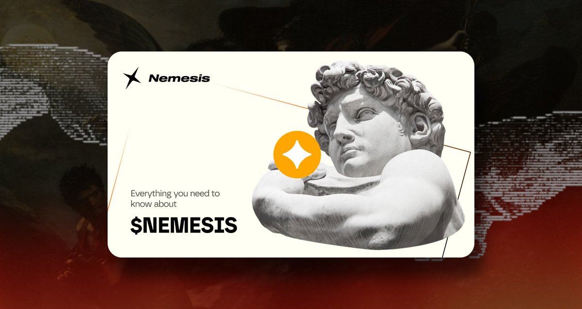 The mythology fits perfectly

In Greek myths, Nemesis = goddess of retribution and balance.

She punished hubris. She restored order.

In DeFi? Nemesis is the counterbalance to endless pumpamentals and one-sided markets.

The anti-protagonist. The force that brings equilibrium.
