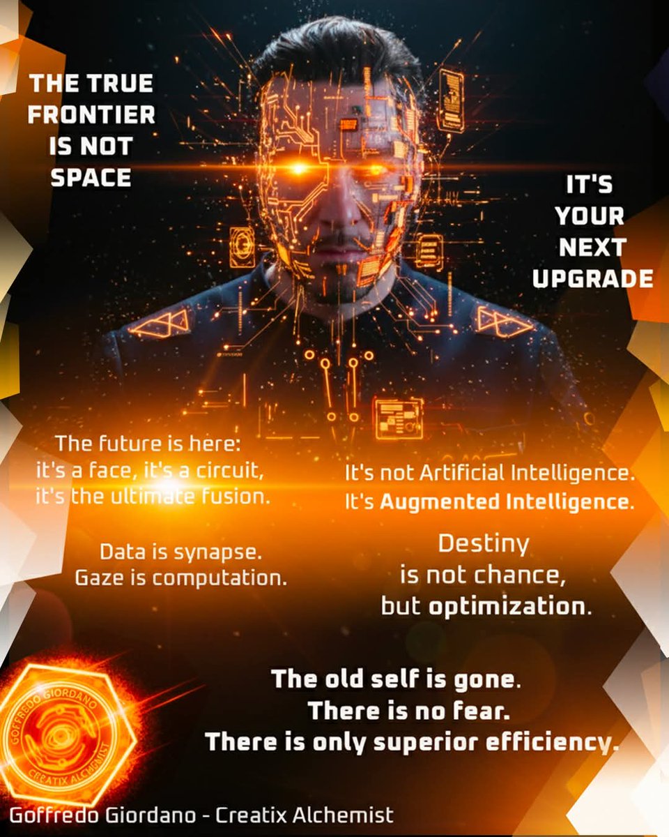 goffredogiordan's tweet image. 💥 Are you the one optimizing, or the one being optimized?

#fusion #upgrade #augmentedintelligence #cyberpunk #digitaldestiny #nextlevel #GoffredoGiordano