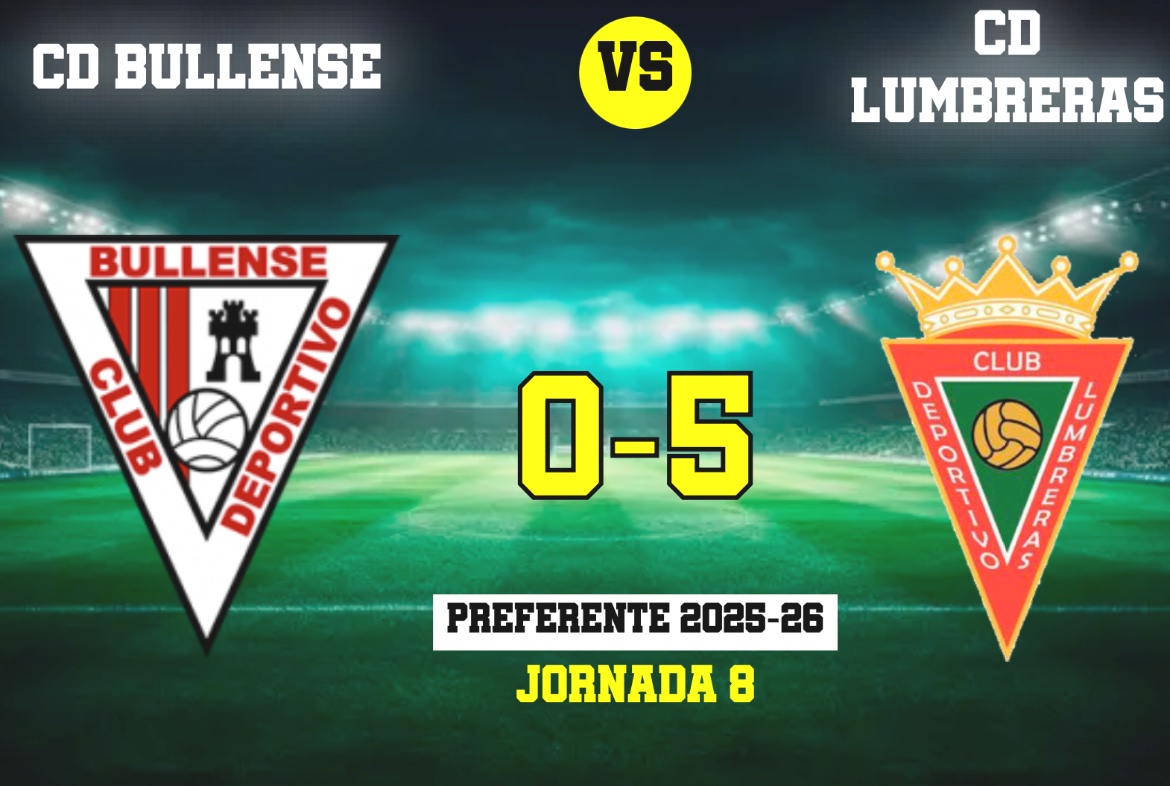 Preferente Autonómica

CD Bullense 0 - CD Lumbreras 5. Decide la pegada de un bloque lumbrerense que fue muy eficaz a nivel ofensivo para acostarse como líder. Hattrick de Ferrer