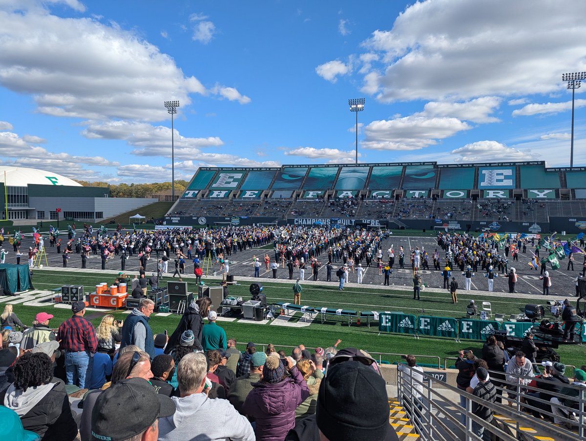 FranseeTech's tweet image. High school marching band day at EMU!