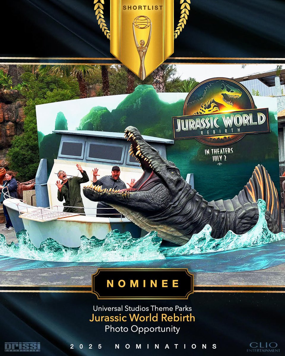 DrissiAdv's tweet photo. The @drissi_advertising team is honored to have received 7 @The_Clios Entertainment Award nominations for our innovative creations, photo opportunities, outdoor marketing installments, and theatrical displays. #standee #clioawards #clioentertainment #drissiadv @clio_awards https://t.co/F26VJzzAXm