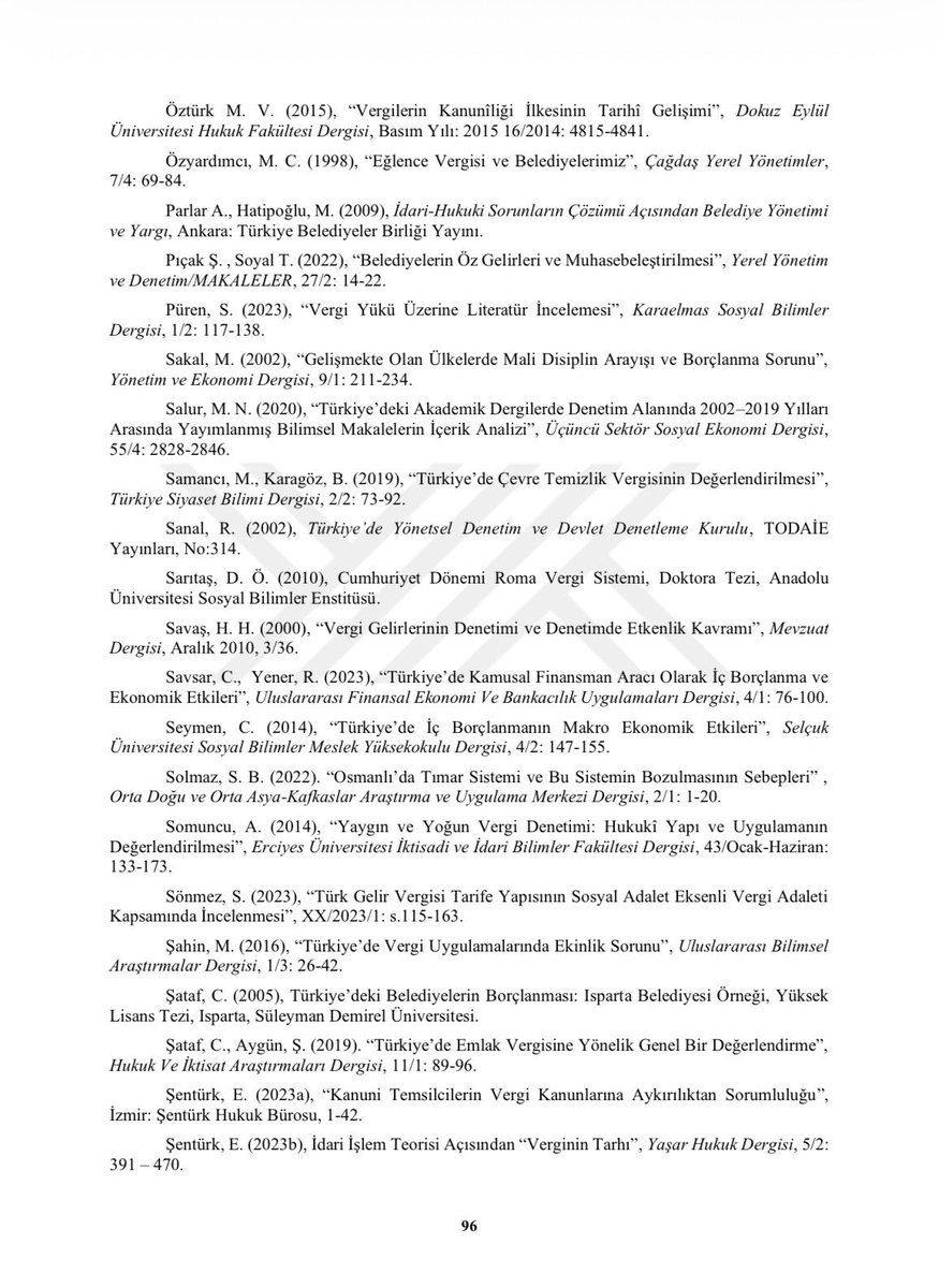 Sayın Ahmet Yavuz’un Yüksek Lisans tezinde kullanılan kaynaklar arasında yer almaktan mutluluk duydum.