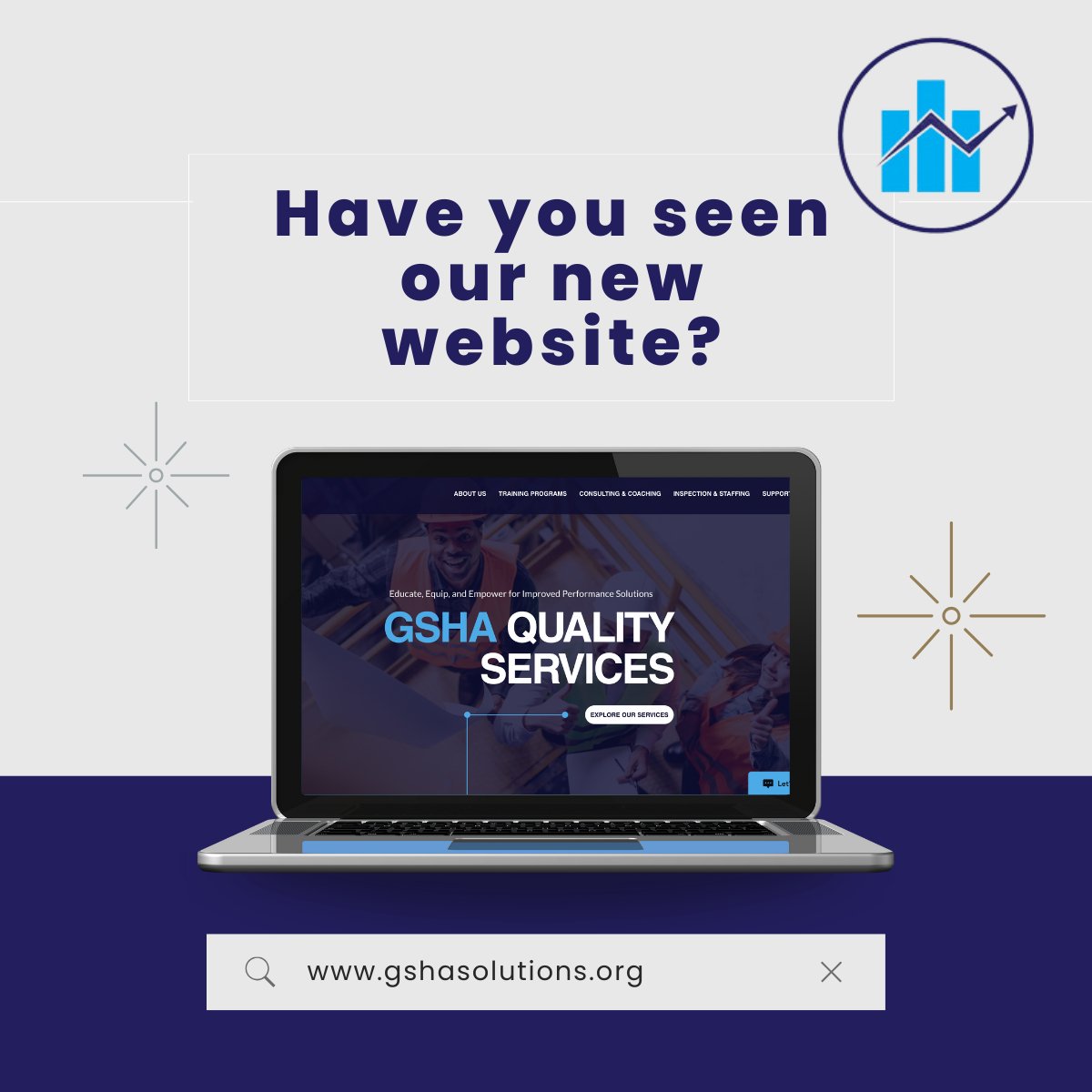GshaInfo's tweet image. We’ve refreshed our look! 
Explore our new website to learn more about GSHA’s training programs, mentorship model, and employer partnerships.
 👉 Visit gshasolutions.org today.
 #GSHA #WebsiteLaunch #WorkforceDevelopment