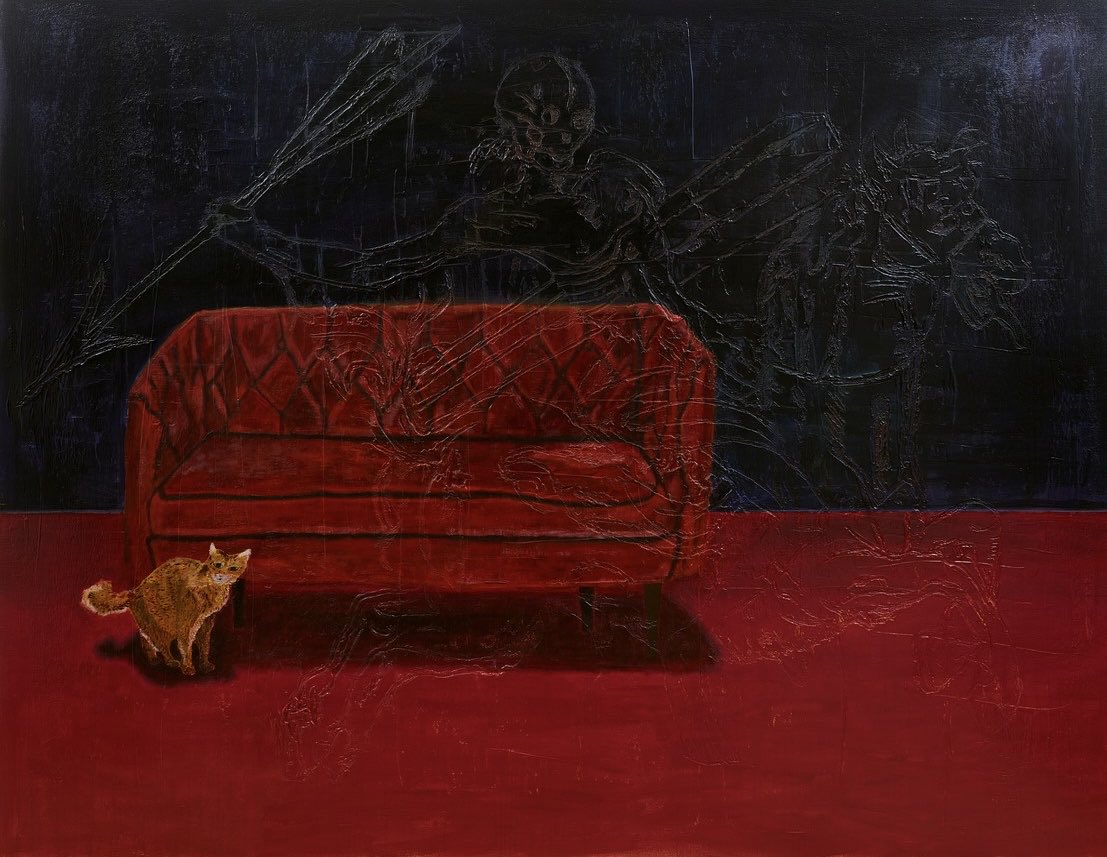 OG living room crucifixion paintings