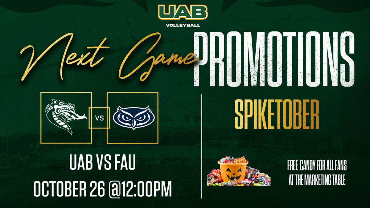 Back at our place tomorrow for Spiketober! 🎃 

Fans in costume will receive a discounted $5 ticket! 🎟️ 

#WinAsOne