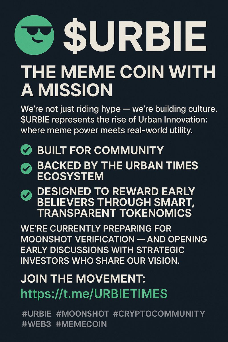 King9248's tweet photo. https://t.co/bgX8XhUWJD 
Search on moonshot.  93TP9phDVHsmgKJZypU19yXqiwf6nWbXwhtpdWoxmoon
#CryptoLaunch
#Presale
#TokenDrop
#Airdrop
#CoinListingSoon
#NewCoinAlert
#JoinTheMovement
#CryptoGiveaway
#EarlyAdopter
#CryptoBuzz
#ViralCoin
#CommunityDriven https://t.co/TFgQSNBZBk