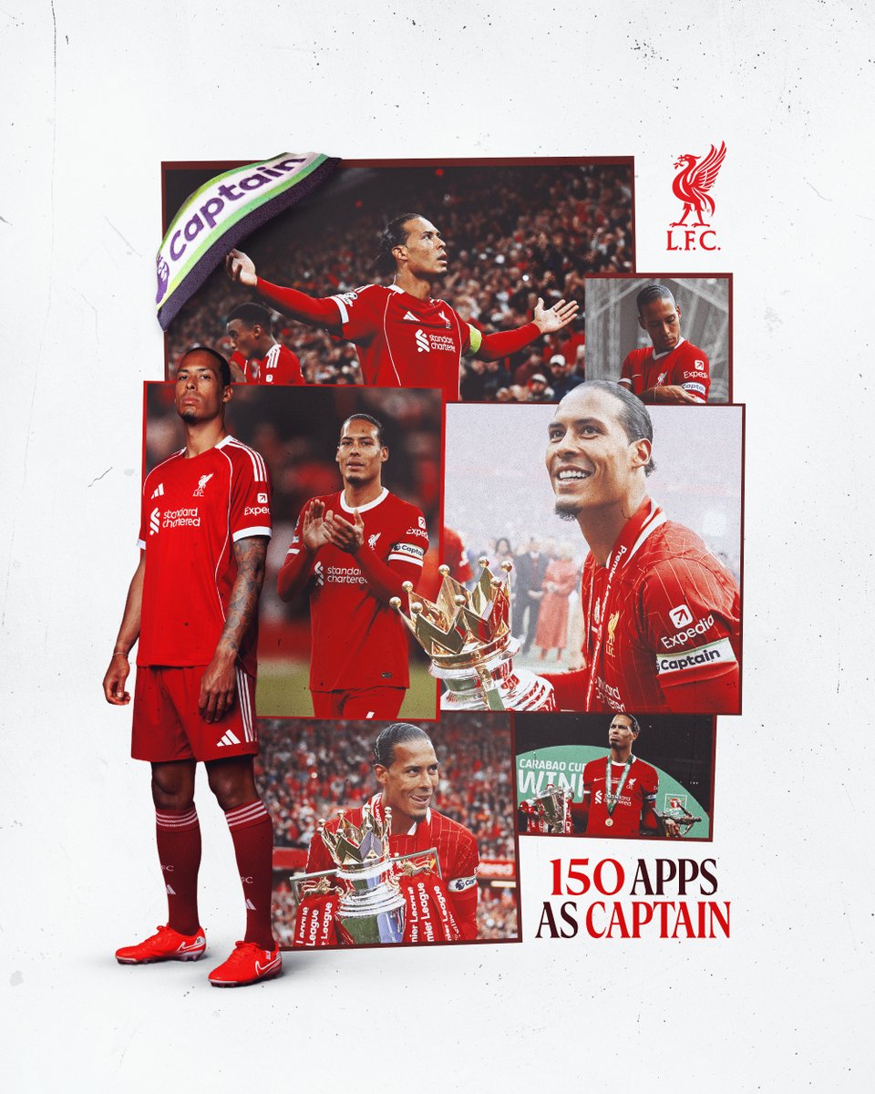 150 games as our skipper ©️

A milestone appearance for VVD this evening ❤️