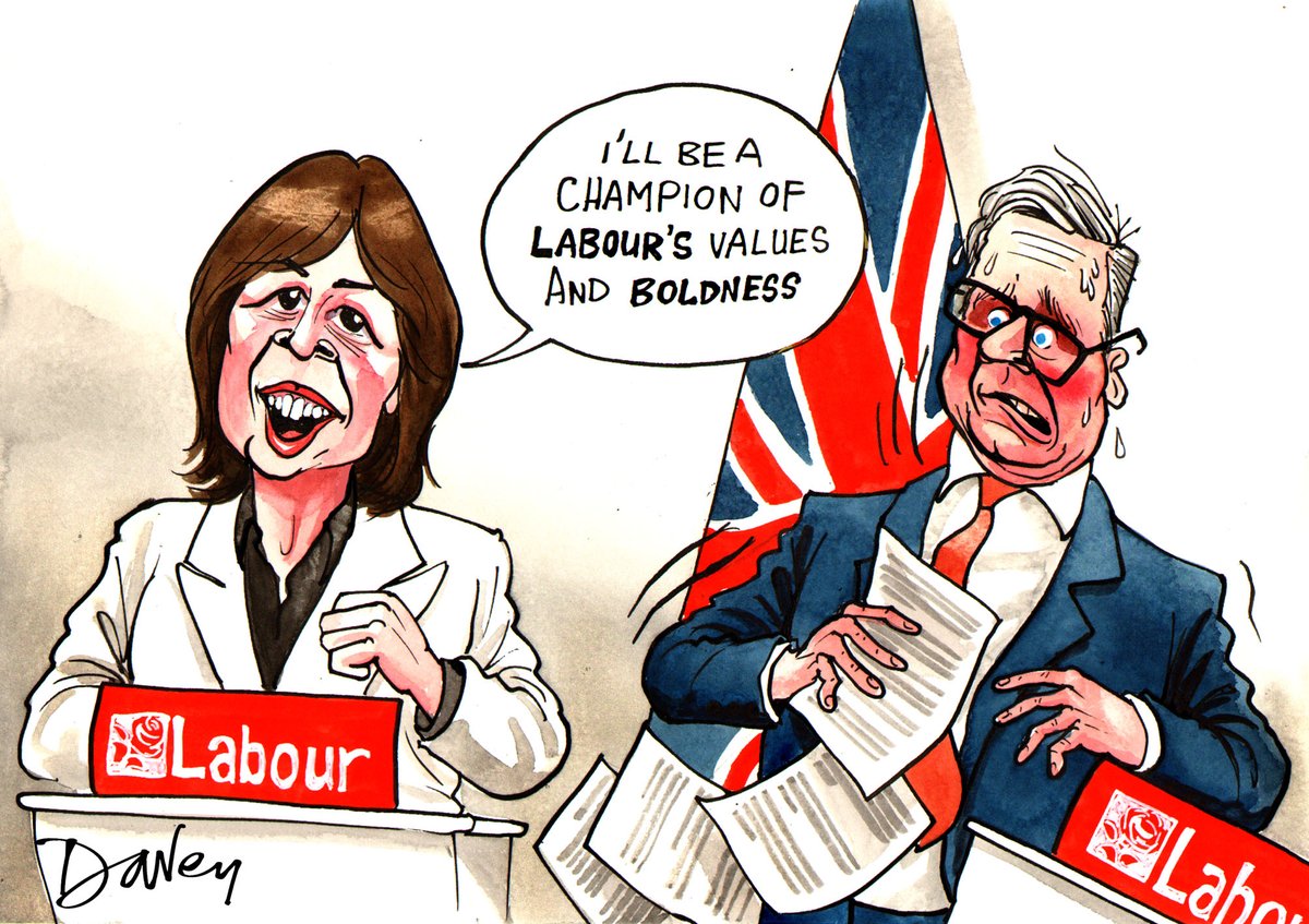 Lucy Powell has been elected deputy leader. Says she’ll be a champion of Labour's values and boldness. EEEK! That's not what Mr Safety-Safe Starmer ordered.  [Telegraph Sunday 25/10/25].