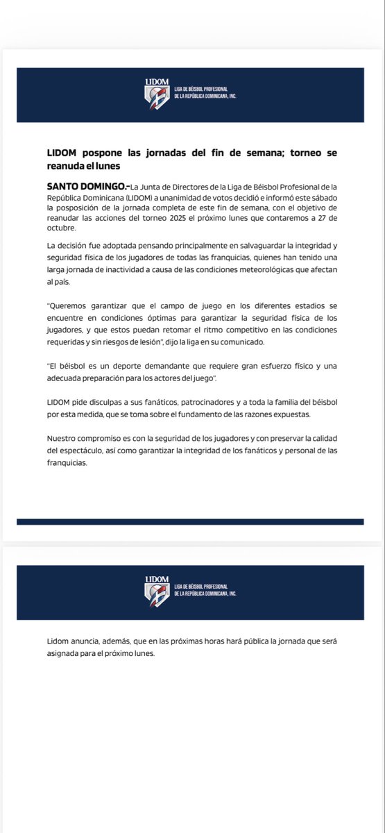 Tal y como dijimos…