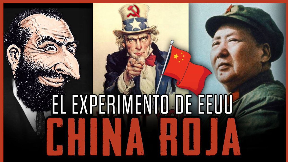 nshispanos's tweet photo. 💥 CÓMO LOS JUDÍOS HICIERON COMUNISTA A CHINA 🇨🇳✡️

Quien ha indagado profundamente en los orígenes del comunismo sabrá que cierto grupo etnorreligioso tiene una sobrerrepresentación abismal, tanto en lo teórico como en lo práctico. 
El comunismo en China no sería la excepción, pues la participación judía fue tan enorme, que Laura Goldmann tuvo que afirmar que “el 90% de los extranjeros que ayudaban a los rojos chinos eran judíos”.

📜 Es por esto que en este video documental, te mostramos, con muchas documentación, cómo desde los inicios de Mao el judaísmo y la élite financiera internacional fueron los principales impulsores del comunismo chino utilizando a EEUU y sus agentes internacionales.

▶️VIDEO COMPLETO: https://t.co/RN7DIfuTXT