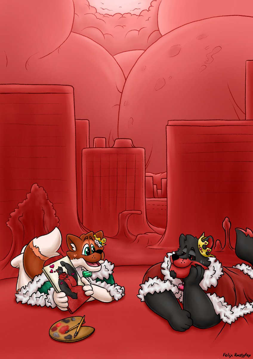 I LOVE drawing my boyfriend <a href="/WolfKingPred/">👑King Roo👑</a>, he is such a hottie. And he loves making my life easier by removing the backgrounds of the would-be pictures and making them more of himself~