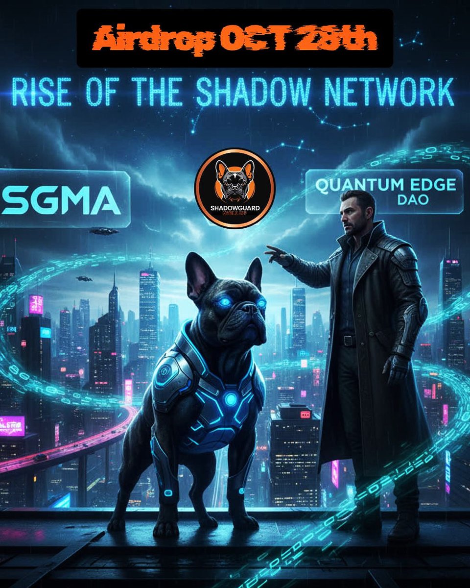 ShadowGuardMA's tweet photo. Rise of the Shadow Network 

The system tried to silence us.
Now we speak through code.
The Rise of the Shadow Network begins - October 28th.

💥 Airdrop Live on Oct. 28th
To qualify:
1️⃣ Like this post
2️⃣ Re-share it
3️⃣ Comment your Solana wallet address 

https://t.co/vFZEOCl7LP https://t.co/6LWJR8p4Yn