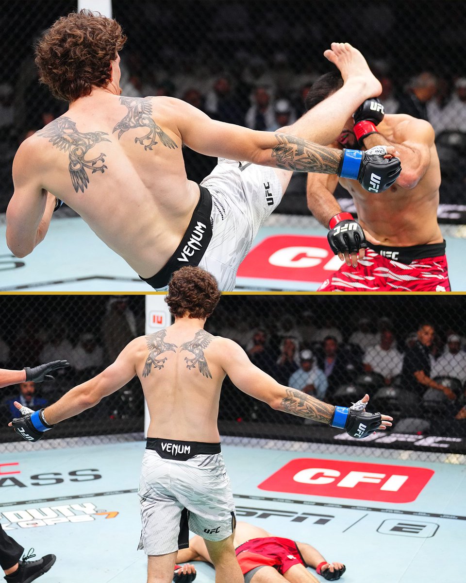 Quillan Salkilld puts Nasrat Haqparast to sleep at #UFC321! 😱