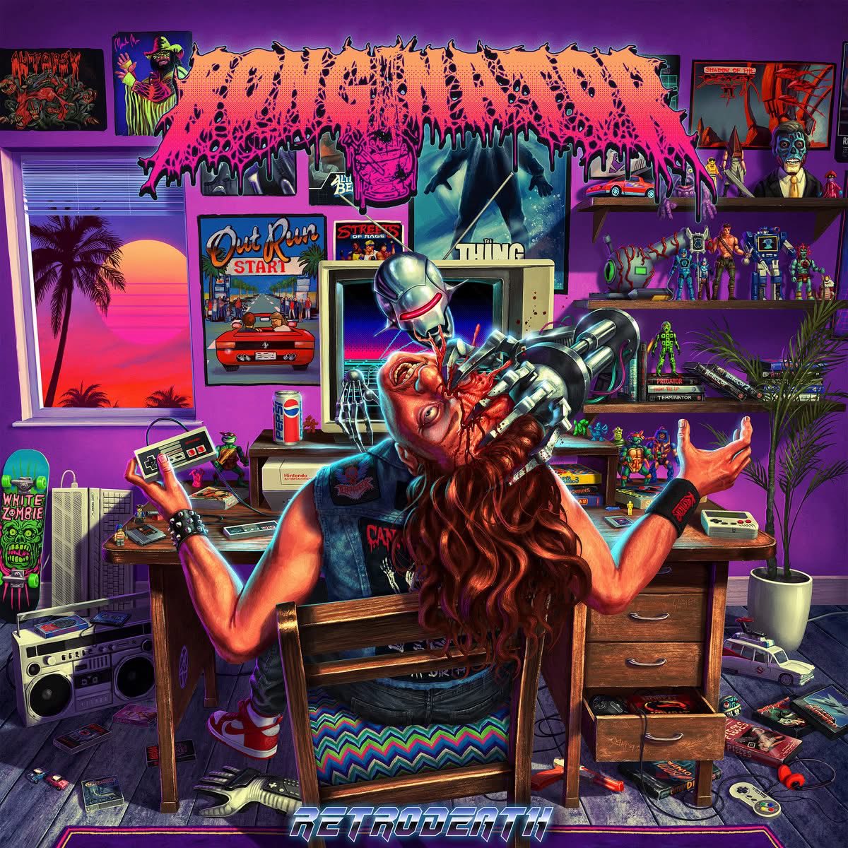 Un album Death (électro ?) qui sent les années 80’, le pixel art, la Super NES et 2 Flics à Miami. L’artwork est magnifique 😻 
#metal #death
