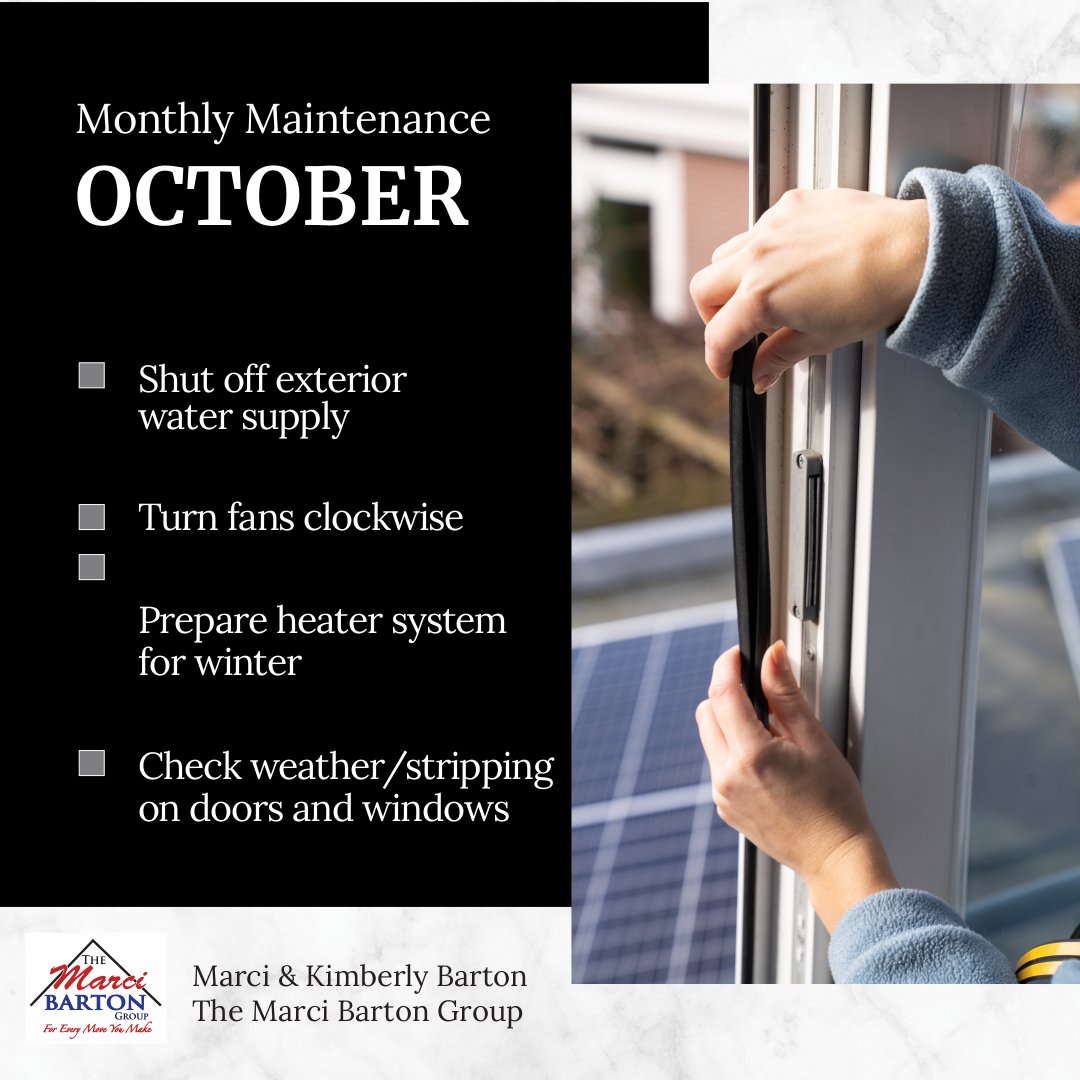 SbMarci's tweet image. Here are some commonly overlooked home maintenance tips. What other items remain on your list this month? #homeownertip #homemaintenance #homechecklist