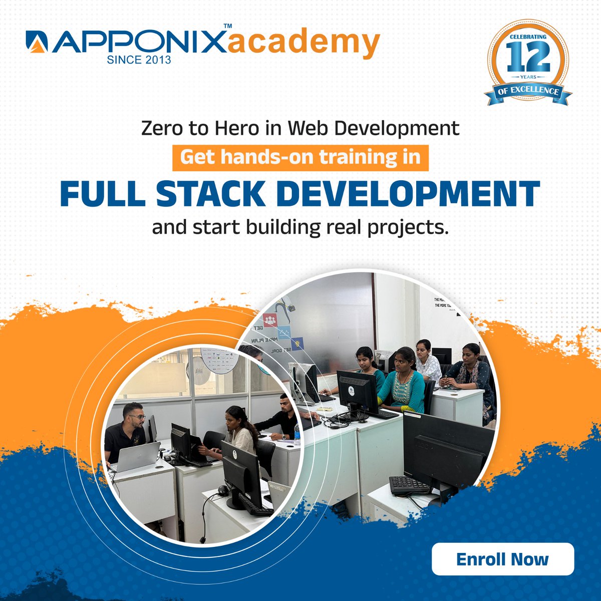 apponix's tweet image. ✨ Ready to become a Full Stack Developer?
Join Apponix Academy and learn how to build complete web apps from scratch! 💻🔥
✅ Real-time projects
✅ Expert guidance
✅ 100% Placement Support
✅ Online & Offline Batches
💡 Start coding. Start creating. Start achieving! 🚀