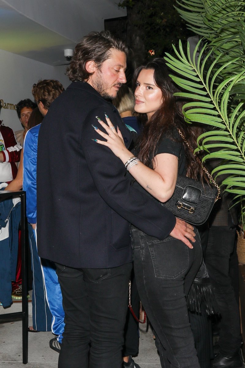 dailythornee's tweet photo. Bella Thorne attends Vas J. Morgan’s Halloween party in Los Angeles (10/24/25) https://t.co/sLjN8gw0pR
