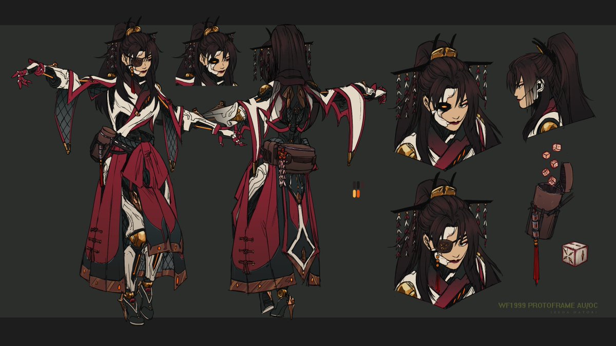 sooo...yea

'been wanting to do my take on a koumei proto to doodle at some point too bc why not-

actually--

iunno lol. maybe?? 

#Warframe #warframefanart