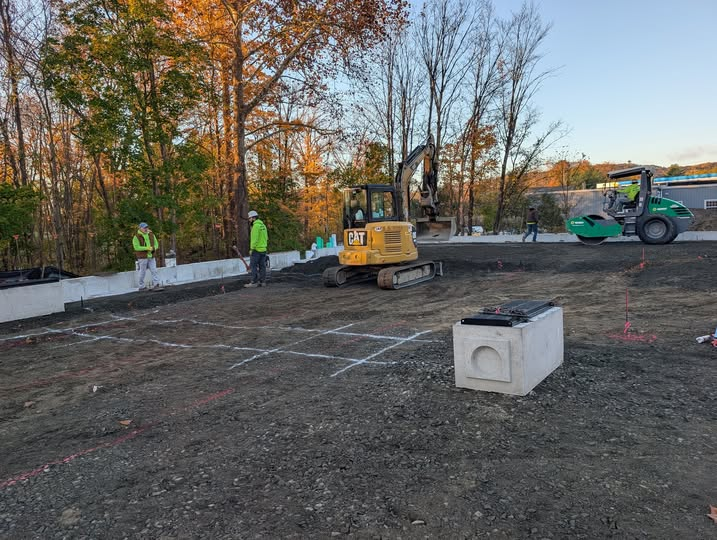 Lanesville Fire Dept. Expansion Project update- The Contractor is placing the remaining backfill and aggregate at
The eastern wall and continuing work to prepare for the placement of steel and pouring the concrete slab.  The contractors will also continue trenching for drains. -