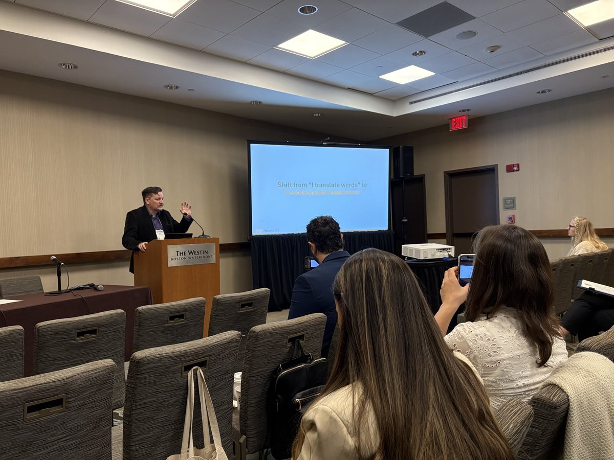 Anbrec's tweet photo. Embracing Change: The Shifting Role of Translators and Interpreters in Post-Localization #ATA66
Arle Lommel revealed what has been my career-trajectory reality over the past 5 years, giving us real hope if we embrace the challenge. Well done! https://t.co/GWMtBrCtmk