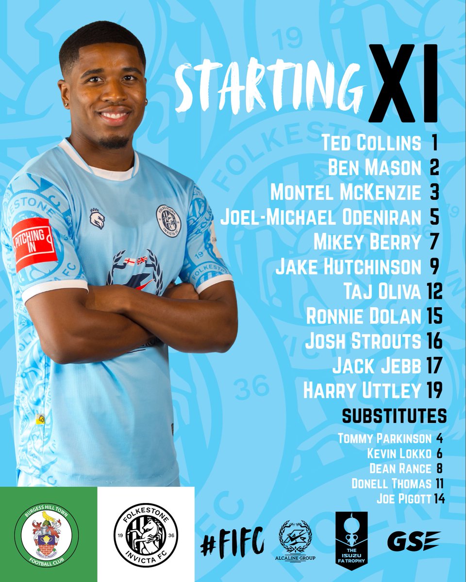 FIFC's tweet photo. π π§πππ π‘ππͺπ¦
Todayβs Invicta team to face Burgess Hill Town in the FA Trophy
#fifc | π β«οΈ https://t.co/Gz0DmuA6ah