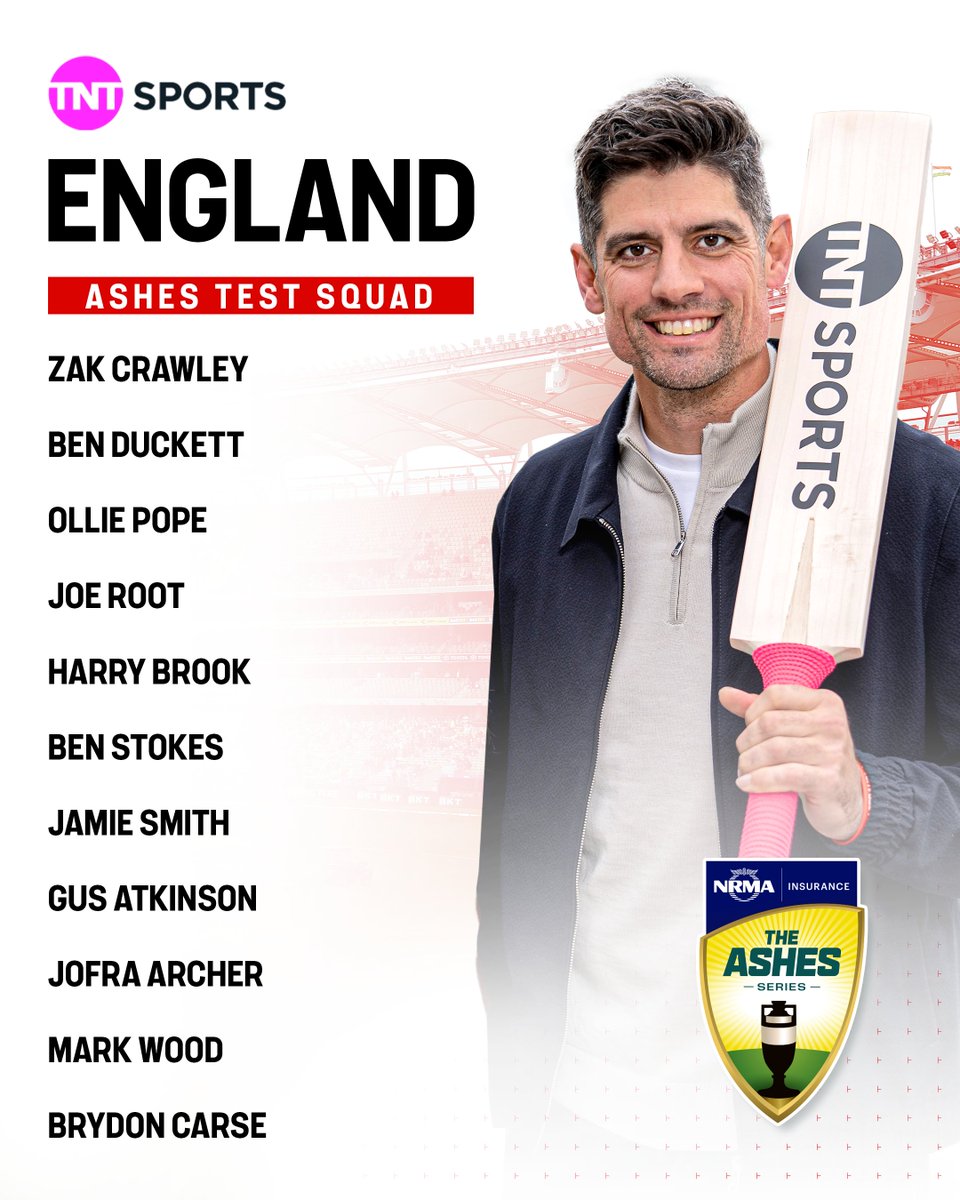 cricketontnt's tweet image. Alastair Cook names his England XI for the first Ashes Test against Australia 🏴󠁧󠁢󠁥󠁮󠁧󠁿🏏

Thoughts? 💭