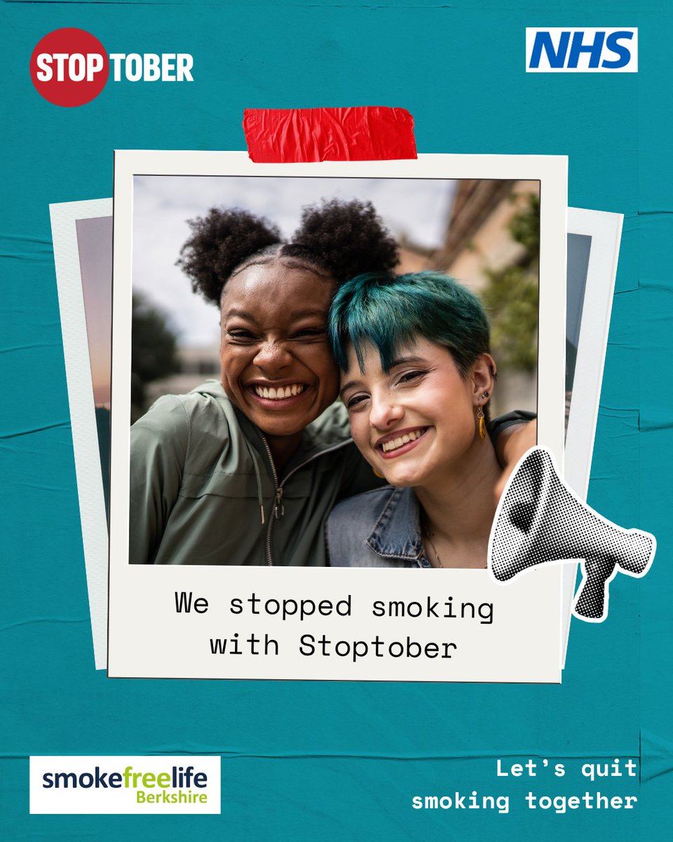 Tag some friends or family below to let them know you've beaten smoking #Stoptober #28dayquit #proudofyou

☎ 0118 449 2026
✉️ SmokeFreeLife.Berkshire@nhs.net
💻 SmokeFreeLifeBerkshire.com
#Bracknell #WestBerkshire #Wokingham #Reading #RBWM