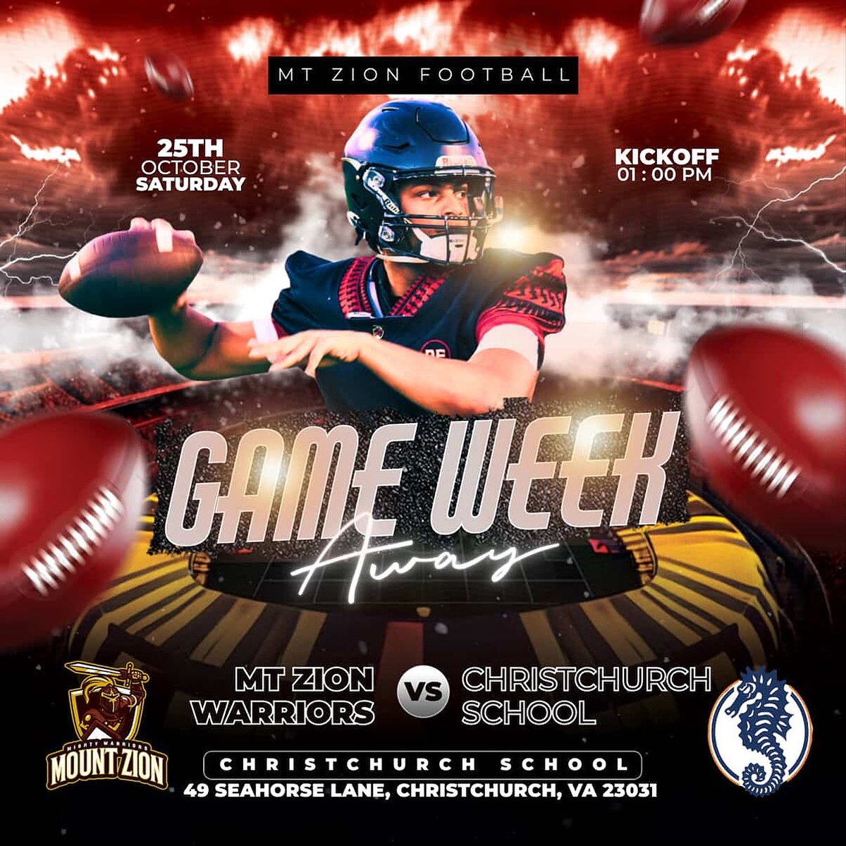 Game day in Virginia today! Kickoff at 1pm