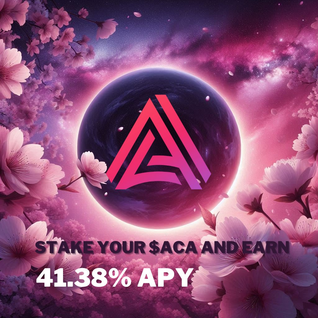 Black322_'s tweet photo. 🧿 Stake your $ACA and earn 41.38% APY!
💜 Secure your position, grow your rewards, and be part of @AcalaNetwork #DeFi engine.

Anyone else staking #ACA right now?
https://t.co/ywtQjs9fCd

#AcalaNetwork #Acala #Polkadot #DOT $DOT #Web3 https://t.co/T9R2dyz51d