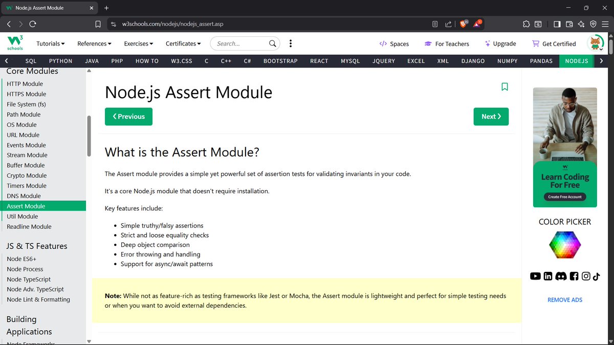GhimireSiddanta's tweet photo. #LUD28 #LearningUtsav2025 #FestivalOfLearning

More Core Modules explored today!
-Assert Module – testing &amp; verifying code behavior
-Util Module – handy utilities for debugging &amp; inheritance
-Readline Module – reading user input from the console https://t.co/vzDl8nR5t9
