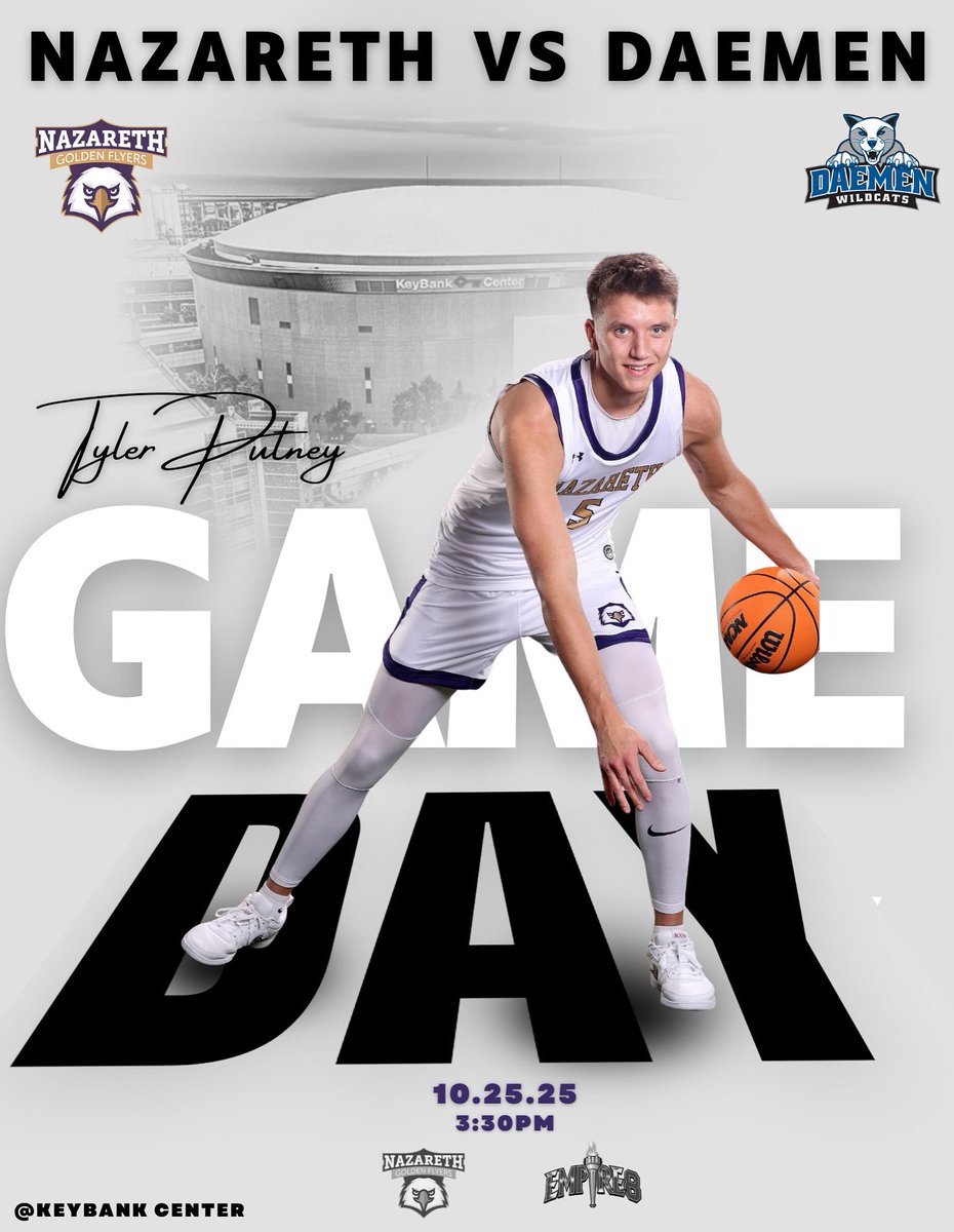 NazBasketball's tweet image. The Golden Flyers take on Daemen University in an exhibition game today at 3:30 pm at Keybank Center!

#FlyWithUs