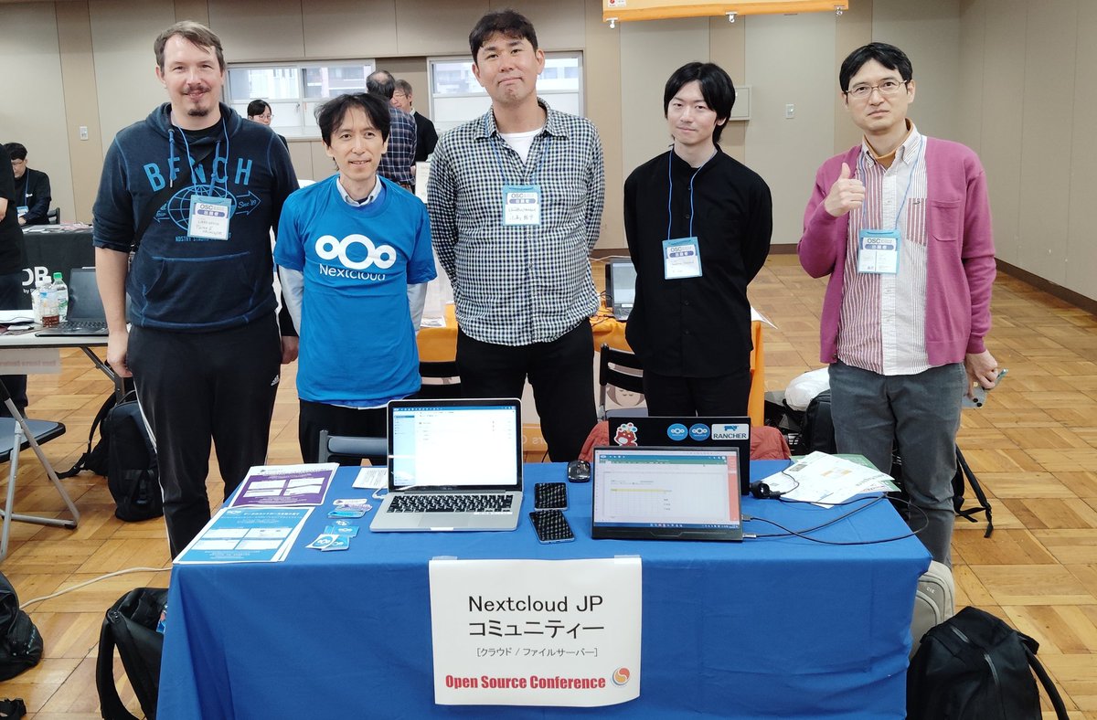 NextcloudJP's tweet photo. オープンソースカンファレンス東京でブース出展しました。いろいろな方にブースまで来ていただきました。ありがとうございました!今回は、すでに利用されている方も多かったです
#osc25tk https://t.co/iUgeRmDJOP