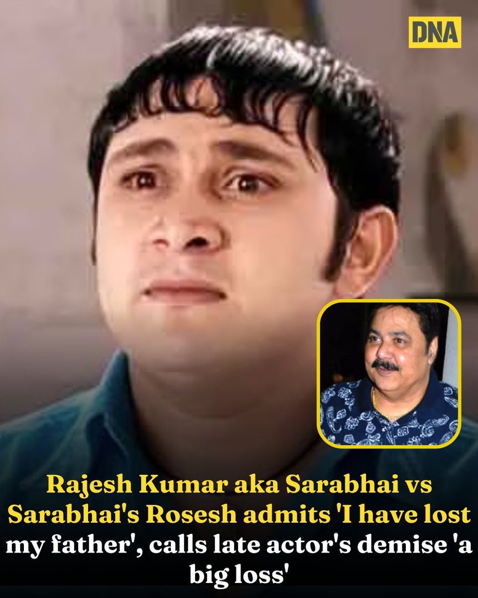 dna's tweet image. Rajesh Kumar has finally broken the silence on the demise of his Satish Shah and called it a personal loss to him. Kumar asserted that with Satish&apos;s demise, he has lost his father.

Read here:dnaindia.com/television/rep…

#SatishShah #RajeshKumar #DNAUpdates