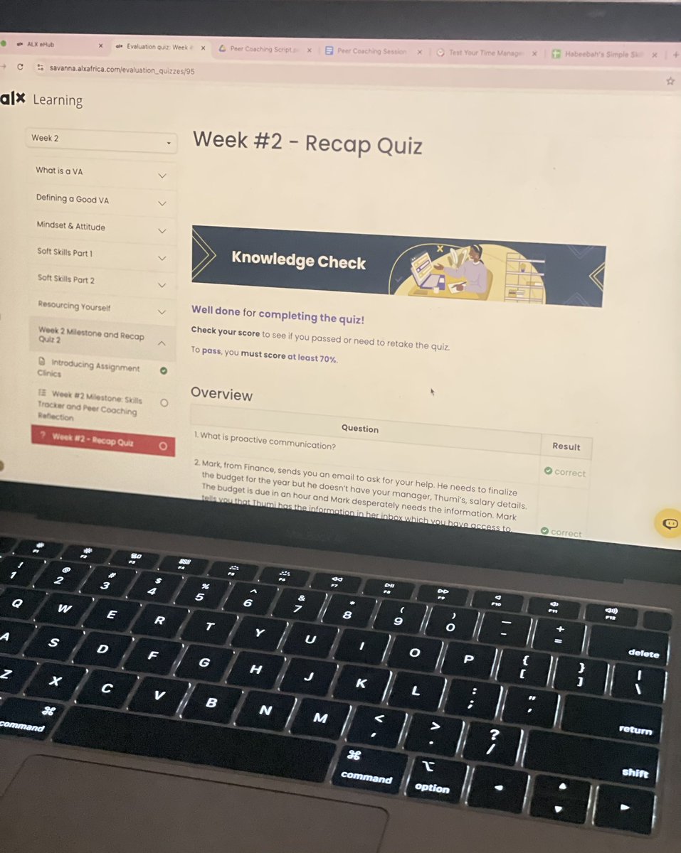 thebeebah_'s tweet photo. Week 2 of my ALX Virtual Assistant Journey β¨
Completed all my tasks and milestone for the week! π₯³β¨Itβs only Week 2 and honestly, I feel a bit overwhelmed π
But Iβm learning, growing, and becoming more confident every step of the way. π±
#SheCodeAfrica #ALXVirtualAssistant https://t.co/CoRKqDCnnr