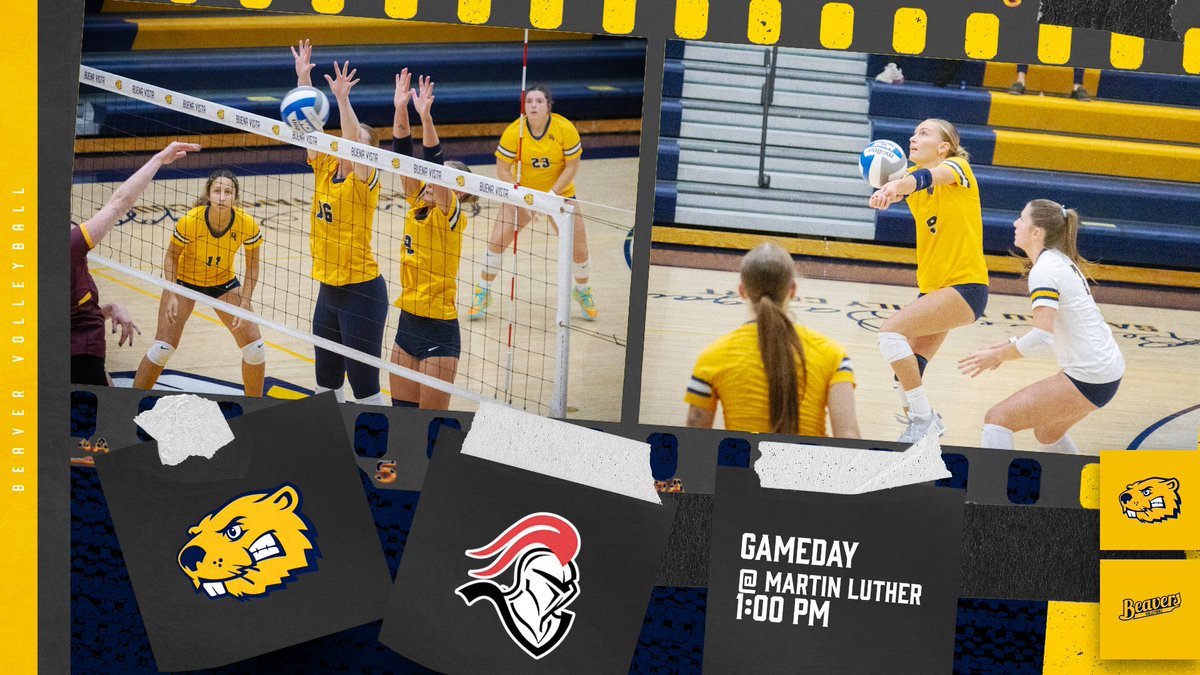 Today, the Beavers travel to New Ulm, Minnesota to play Martin Luther at 1:00 PM. #BeaversBuild #BeaverNation #d3vb