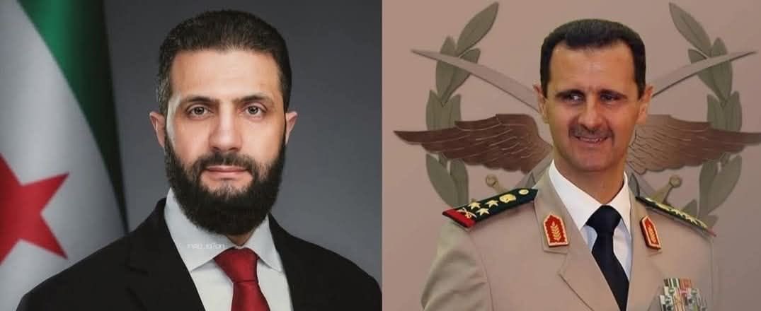 الرئيس أحمد الشرع ، راح عشرين سنة من عمره وهو وعم يـ ـقاتل
 بالحـ ـروب و بالمـ ـعارك و تعرض للأسـ ـر و للأعتـ ـقال
 و تصـ ـاوب اكتر من مرة و تلت رباع رفقاتو و ناسو شهـ ـداء ،و ماحاطط ولا وسام

بشار التيـ ـس ،، بعمره ما دخل معـ ـركة ،ولا حتى خـ ـناقة صغيرة بالمدرسة او الجامعة ،