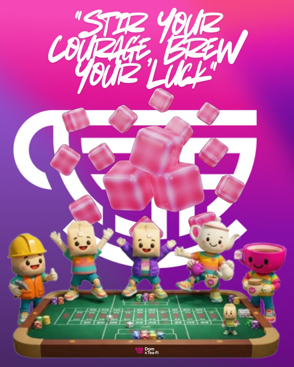 syntax_php's tweet image. Tea-Fi Poker Night
🎲 “Stir your courage, brew your luck.” ☕️
In Tea-Fi, luck isn’t random — it’s crafted through courage, creativity, and community. 🍀✨
Every roll, every move, every sip brings us closer together — builders, dreamers, and believers, stirring something bigger…