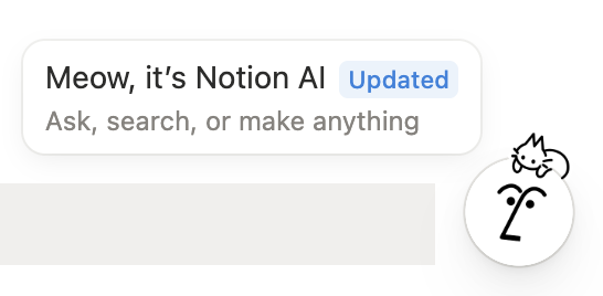 panda_tkhs's tweet image. notion AIにねこ乗るようになったのかわいい
