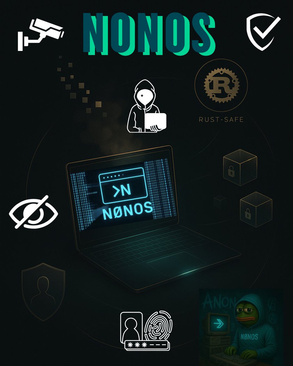 lets_DYOR's tweet image. After the video I shared yesterday, I’m sure you’ve got a glimpse of what makes @nonossystem stand out

Today, we’re diving deeper 

Into how its zero-state OS, Rust-built architecture, &amp;amp; $NOX token come together to redefine privacy &amp;amp; digital sovereignty

A 🧵you cant miss👇

1️⃣…