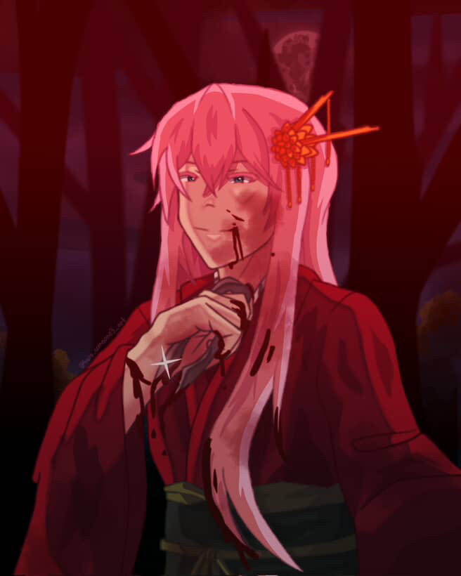 Remade my Kayo Sudou art from a year ago ^^ #evilliouschronicles #kayosudou #megurineluka #vocaloid