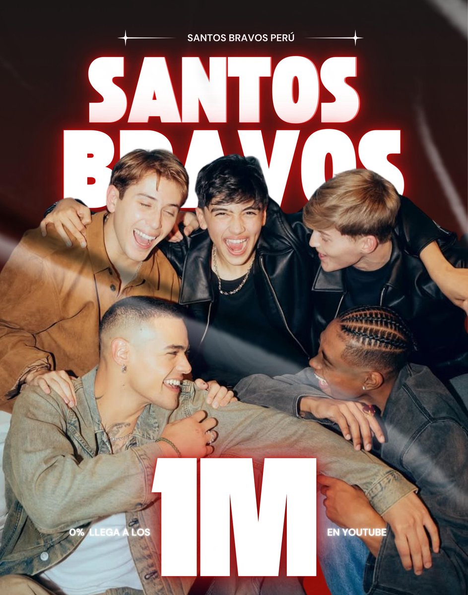 santos_bravospe's tweet photo. [NFO | 241025]

!El video oficial de "0%" ha superado 1 millón de visualizaciones en YouTube!

El primer millón de Santo Bravos ✨!!

➡https://t.co/2sAOKLcsVk...

#SANTOSBRAVOS #STBV

santos_bravospe 🌸 https://t.co/pKynFU9nwG