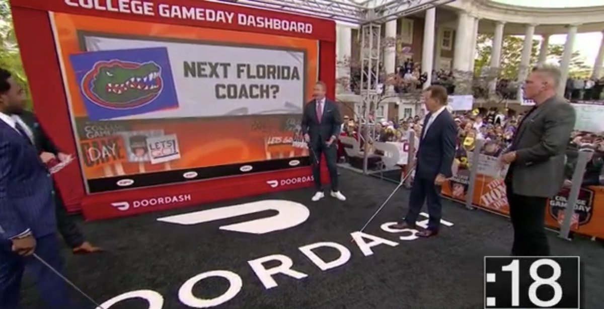 taliaontv's tweet photo. Top candidates listed on College Gameday today 

1. Lane Kiffin
2. James Franklin
3. Jon Gruden https://t.co/JY2pHBNXqr